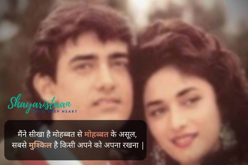  mohabbat shayari hindi me | मैंने सीखा है मोहब्बत से मोहब्बत केअसूल,  सबसे मुश्किल है किसी अपने को अपना रखना |
