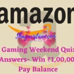 Gaming Weekend Quiz Answers