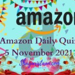 Amazon Quiz 2 November 2021 Answers