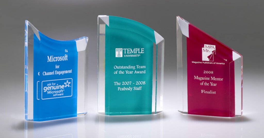 Difference between acrylic and crystal awards